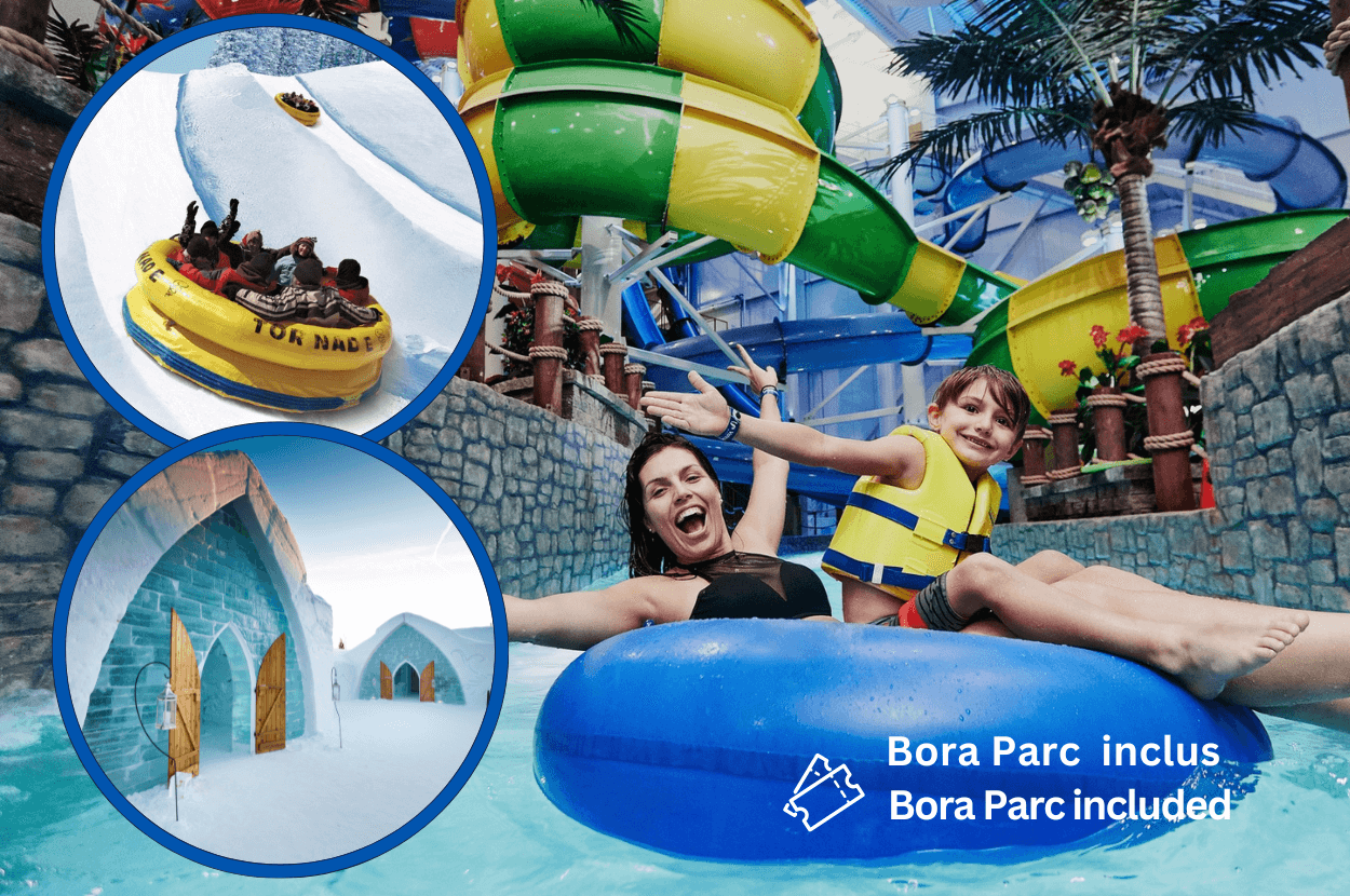 Bora Parc & Ice Hotel & Valcartier 1 Day