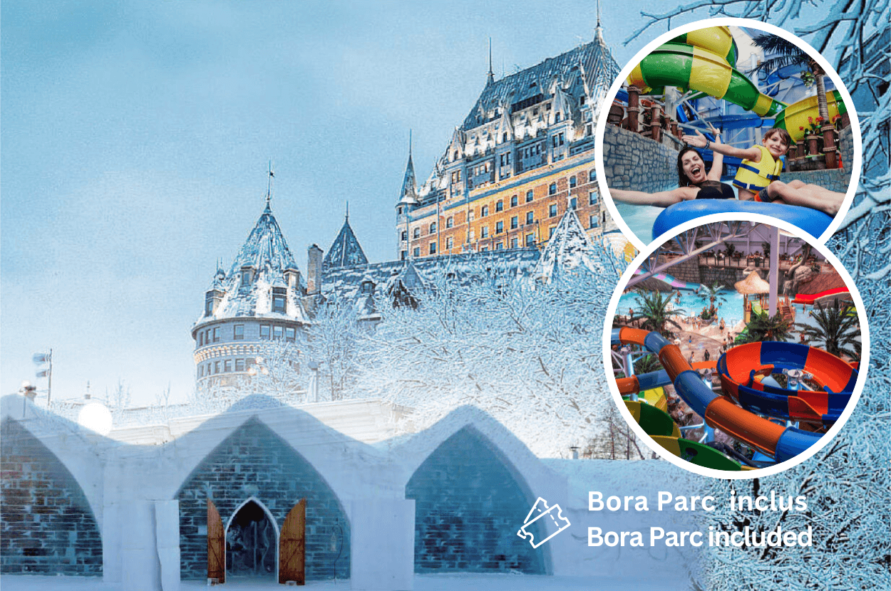 Quebec City & Ice Hotel & Valcartier 2 Days